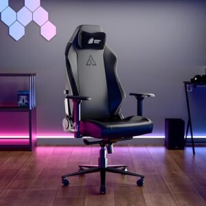 Green Soul Assassin Ergonomic Gaming Chair, Multifunctional Computer Home Office Chair with Luxe Hybrid Leatherette, 4D Armrest, 2D Lumbar Support, Sturdy Aluminium Base & 170° Back Recline (Black)